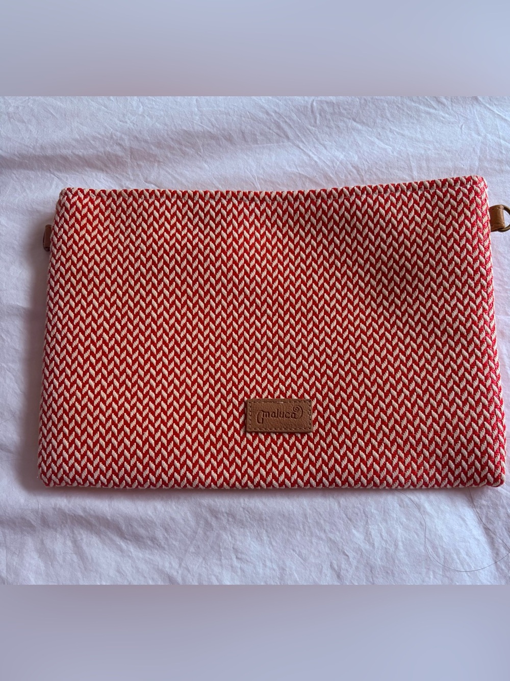 Maluca Red & White Clutch